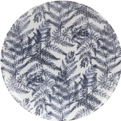Assiette plate en porcelaine décor feuillage|Gifi Sale