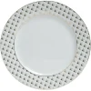 Assiette plate en porcelaine motif doré|Gifi Best