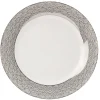 Assiette plate en porcelaine motif argenté|Gifi Online
