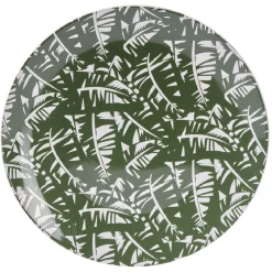 Assiette plate en porcelaine décor exotique Ø16 cm|Gifi Online