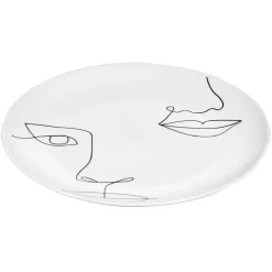 Assiette plate en porcelaine blanche|Gifi Online