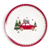 Sale Assiette plate en porcelaine motif Noël Ø27cm Vaisselle Et Accessoires De Table