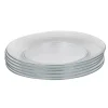 Assiette plate en verre transparent x6|Gifi Hot