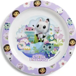Assiette plate enfant Gabby et la Maison Magique plastique Ø22cm|Gifi
