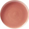 Assiette plate faïence Terracotta avec liseré crème|Gifi Online