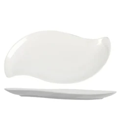 Outlet Assiette plate forme feuille blanche Vaisselle Et Accessoires De Table