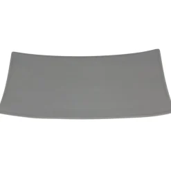 Assiette plate grise recourbée|Gifi Discount