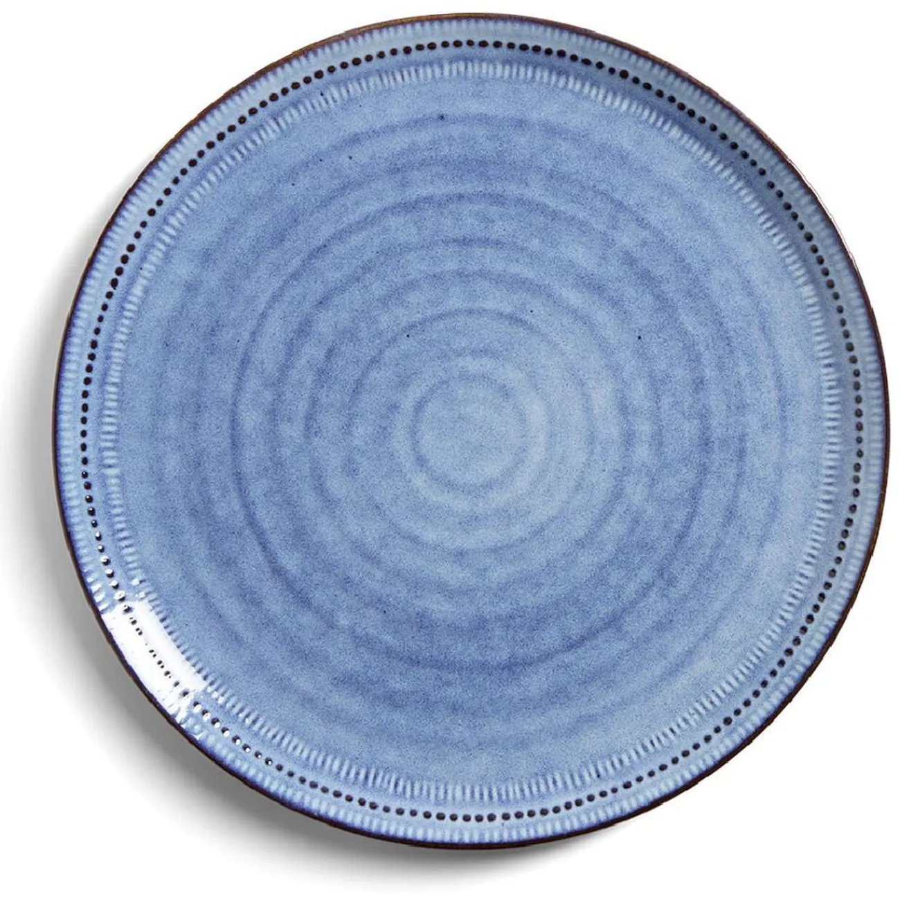 Assiette plate grès bleu Ø27,5cm|Gifi Online