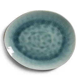 Assiette plate grès effet artisanal 28,5x24cm|Gifi Best