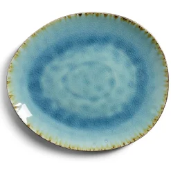 Assiette plate grès effet artisanal 28,5x24cm|Gifi Best