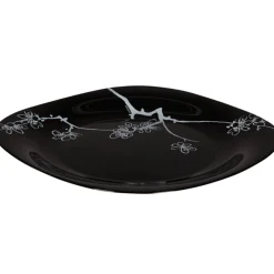 Assiette plate Luminarc noir design asiatique Ming White|Gifi Sale