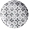 Assiette plate motif carreau de ciment gris|Gifi Best