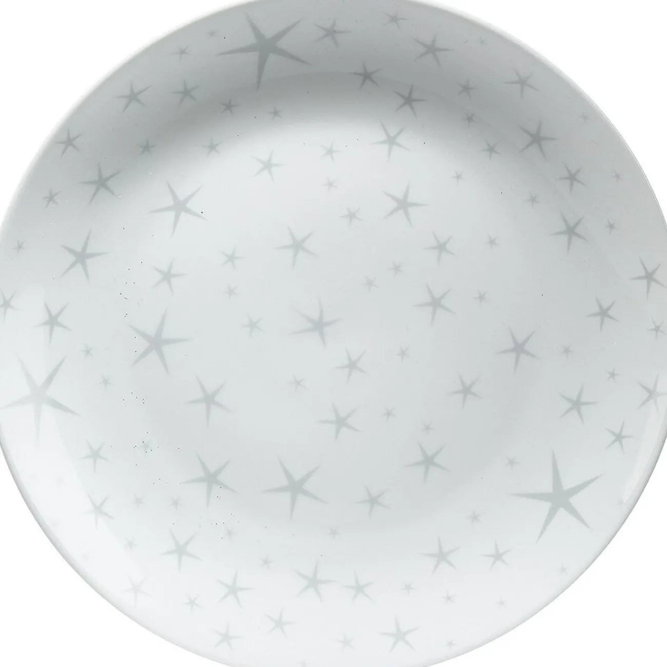 Assiette plate motifs étoiles blanche|Gifi Hot