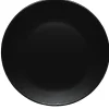 Assiette plate noire|Gifi