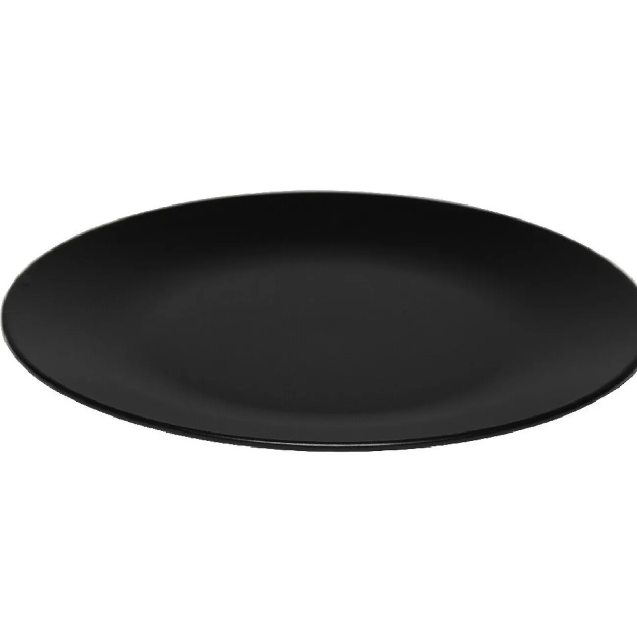 Assiette plate noire|Gifi
