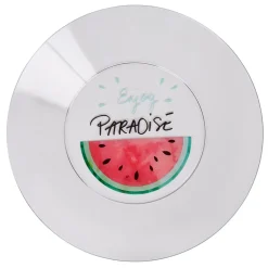 Assiette plate plastique pastèque envoy paradise|Gifi Online