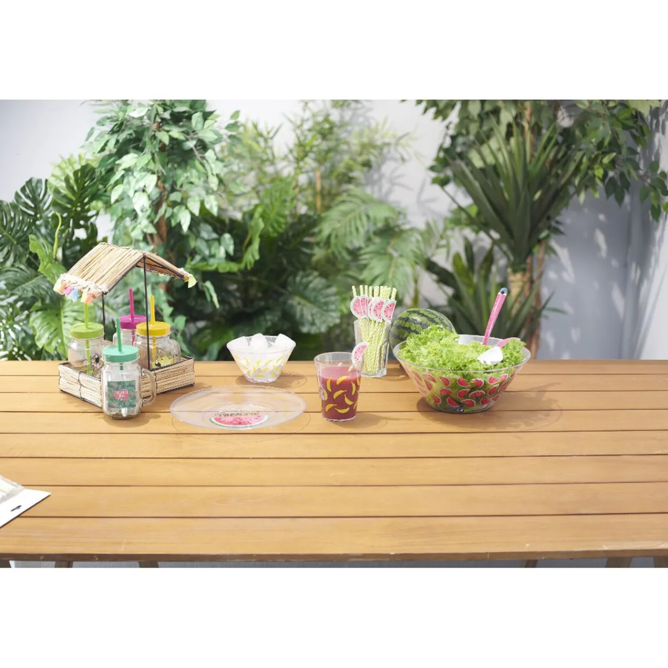 Assiette plate plastique pastèque envoy paradise|Gifi Online