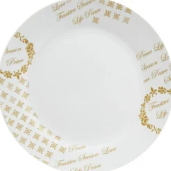 Assiette plate porcelaine Noël|Gifi Sale
