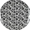 Assiette plate porcelaine motif feuillage noir blanc Ø24xH2,3cm|Gifi Clearance