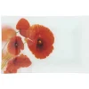 Assiette plate rectangulaire motif coquelicot|Gifi Online