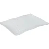 Assiette plate rectangulaire bord ondulé martelé porcelaine blanc|Gifi Outlet