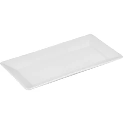 Assiette plate rectangulaire porcelaine blanc|Gifi New