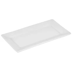 Assiette plate rectangulaire porcelaine blanc|Gifi