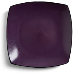 Assiette plate rectangulaire grès 27,5x27,5cm|Gifi Discount