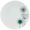Assiette plate ronde aigrette pissenlit blanche|Gifi Outlet