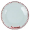 Assiette plate ronde blanche décor brasserie|Gifi Clearance