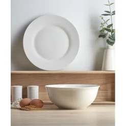 Assiette plate ronde blanche|Gifi Discount