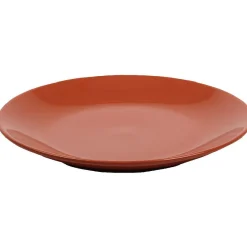 Assiette plate ronde corail unie|Gifi Best