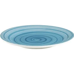 Assiette plate ronde déco spirale Ø25 cm|Gifi Discount