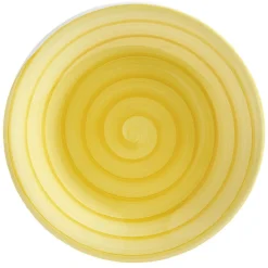 Assiette plate ronde déco spirale Ø25 cm|Gifi Discount