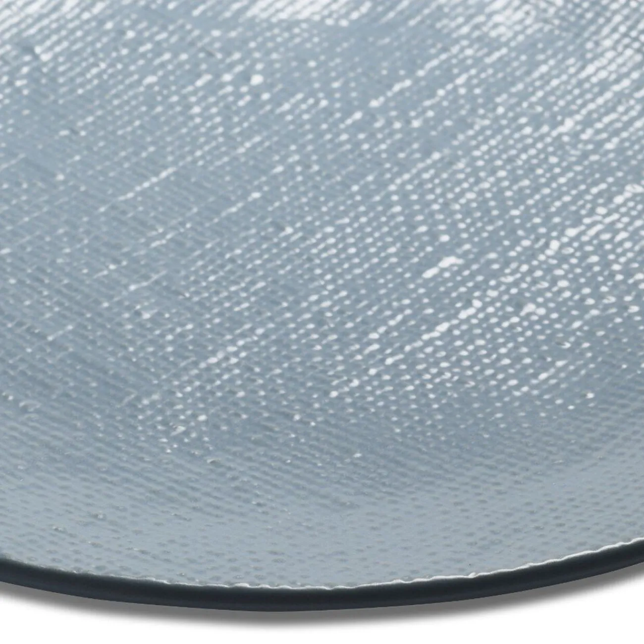 Assiette plate ronde en grès reliefbleu|Gifi Best