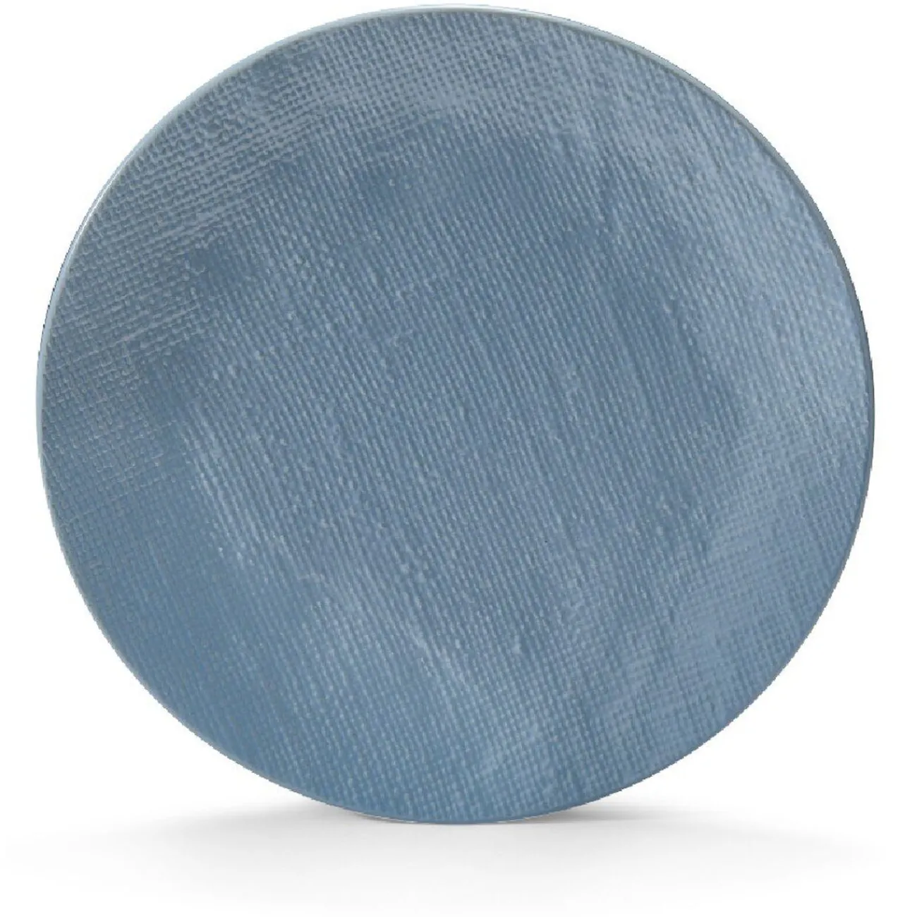 Assiette plate ronde en grès reliefbleu|Gifi Best