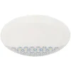 Assiette plate ronde en verre Eleni motif géométrique|Gifi Discount