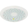 Assiette plate ronde en verre Boreas motif géométrique|Gifi Discount