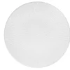 Assiette plate ronde faïence design Zebra uni blanc|Gifi Outlet