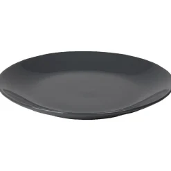 Assiette plate ronde grise unie|Gifi Online