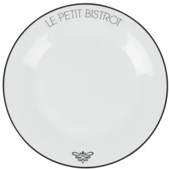 Assiette plate ronde Le petit bistrot|Gifi Best