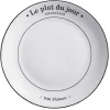Assiette plate ronde Le plat du jour|Gifi New