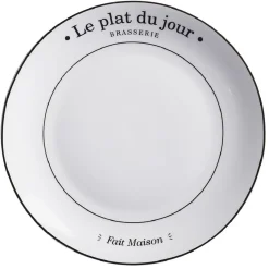 Assiette plate ronde Le plat du jour|Gifi New