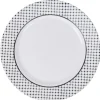 Assiette plate ronde Luminarc rebord noir pois blancs Tiago|Gifi Sale