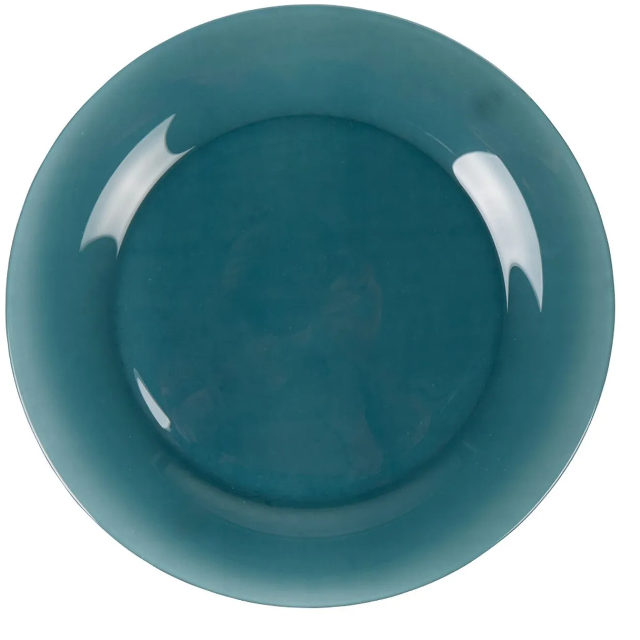 Assiette plate ronde Luminarc unie bleu foncé Zana|Gifi Discount