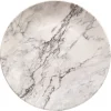 Assiette plate ronde motif marbre gris et blanc|Gifi Sale
