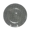 Assiette plate ronde noire à motif chevron blanc|Gifi Discount