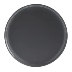 Assiette plate ronde Oslo grise|Gifi Hot