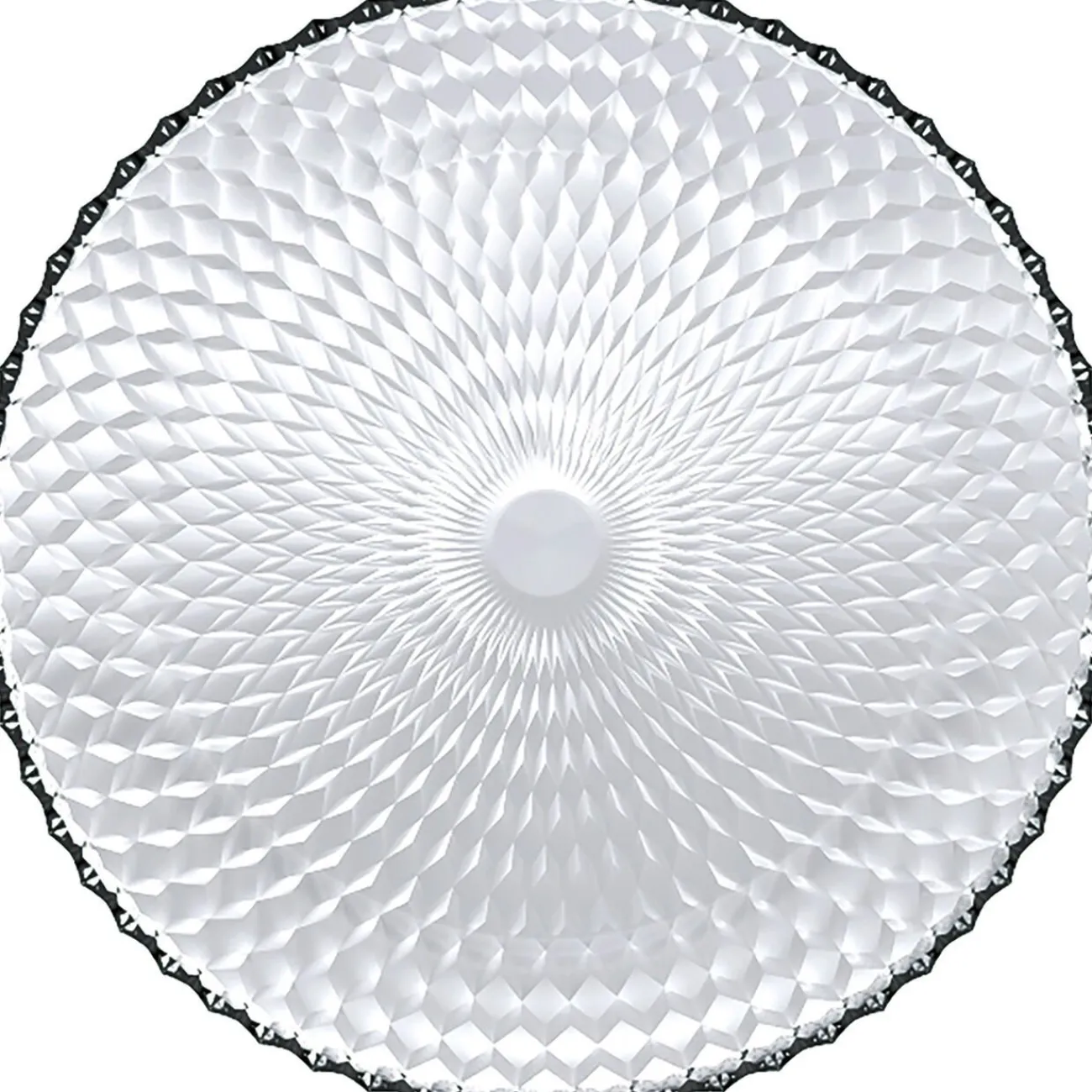 Assiette plate ronde Pampilles blanc transparent Ø 25 cm|Gifi Best