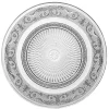 Assiette plate ronde transparente ciselée|Gifi New